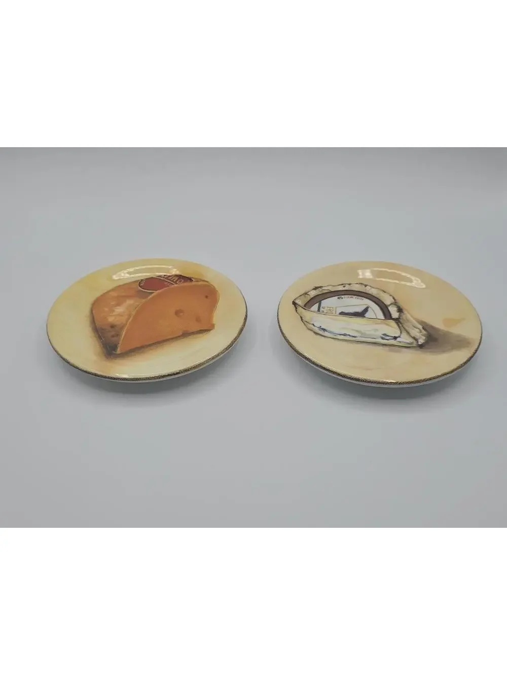 Vintage Williams Sonoma Made in Italy Cheese Plates Set of 2 5